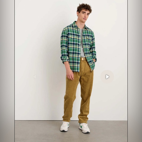 Alex Mill Other - Alex Mill Flannel Button Down Cotton Shirt Blue Green Plaid Men’s Large